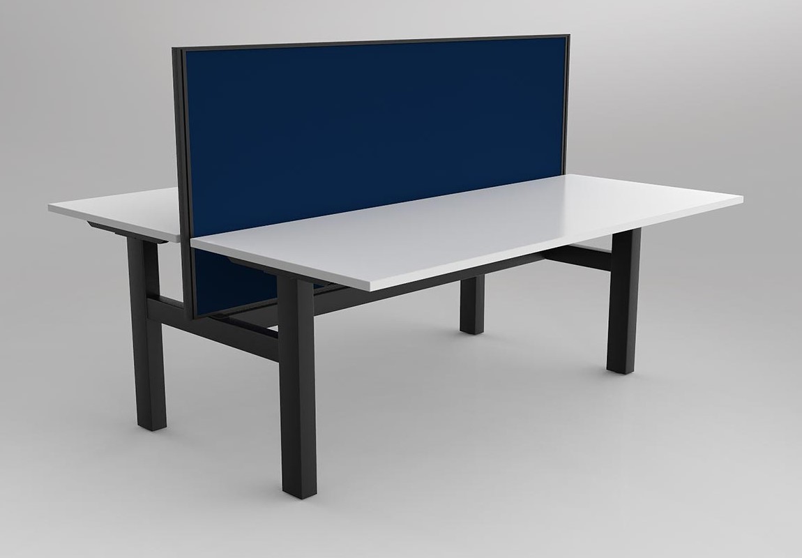 Agile Fixed Height Desk Double Side with Studio 50 Screen